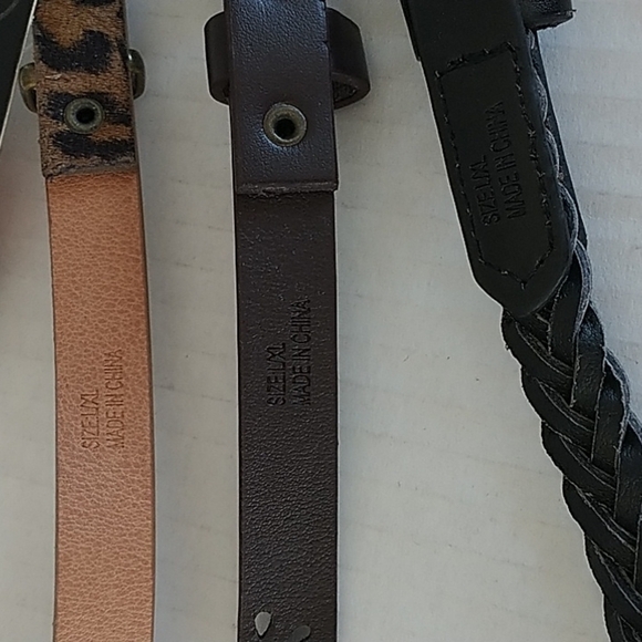 Rampage Set of Two Black and Brown Belts - Picture 6 of 6